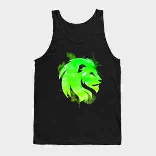 Lion watercolor Forest Tank Top